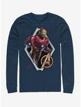 Marvel Avengers: Endgame Ironman Iron Sun Long-Sleeve T-Shirt, NAVY, hi-res