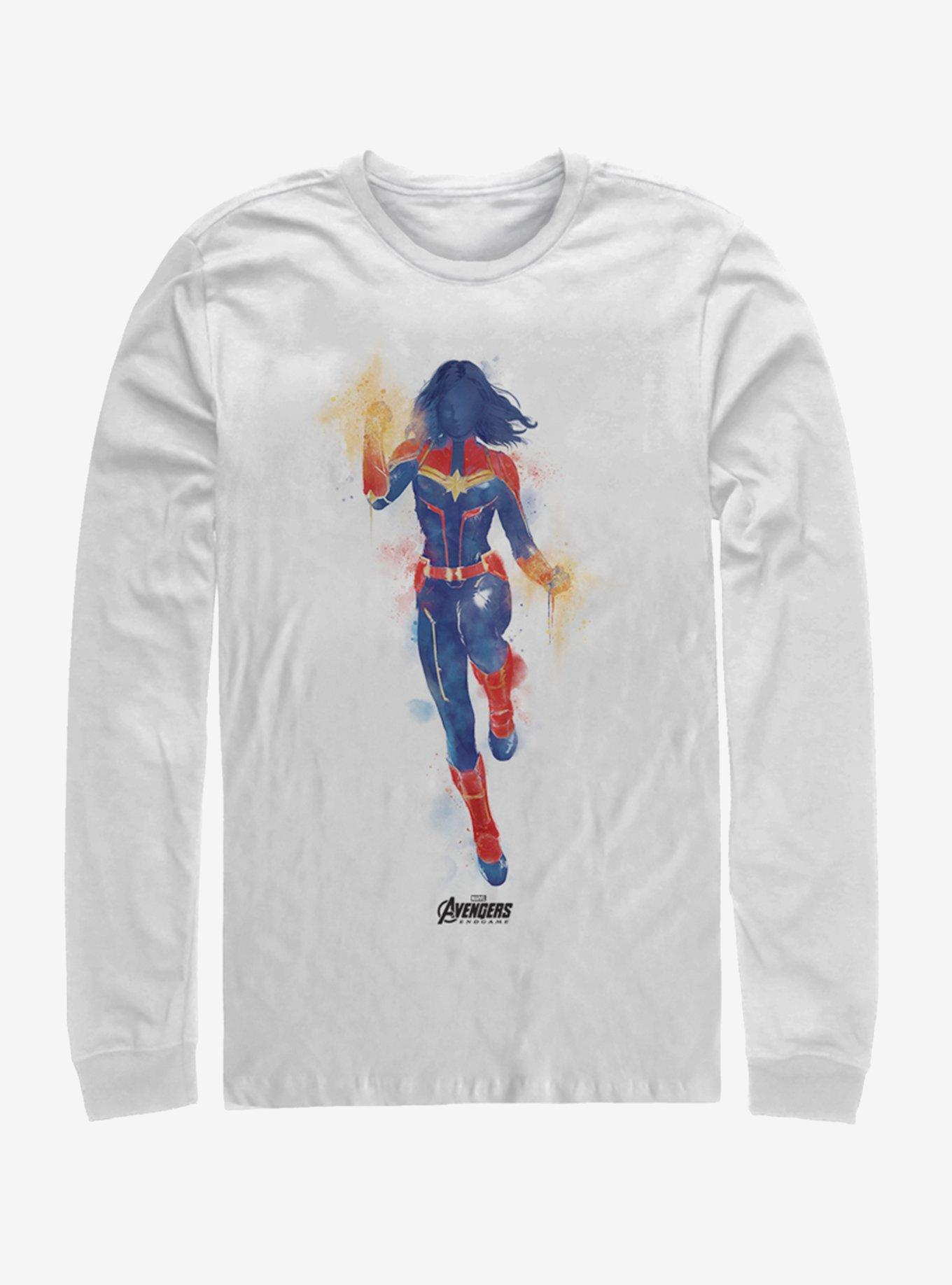 Marvel Avengers: Endgame Marvel Painted Long-Sleeve T-Shirt, WHITE, hi-res