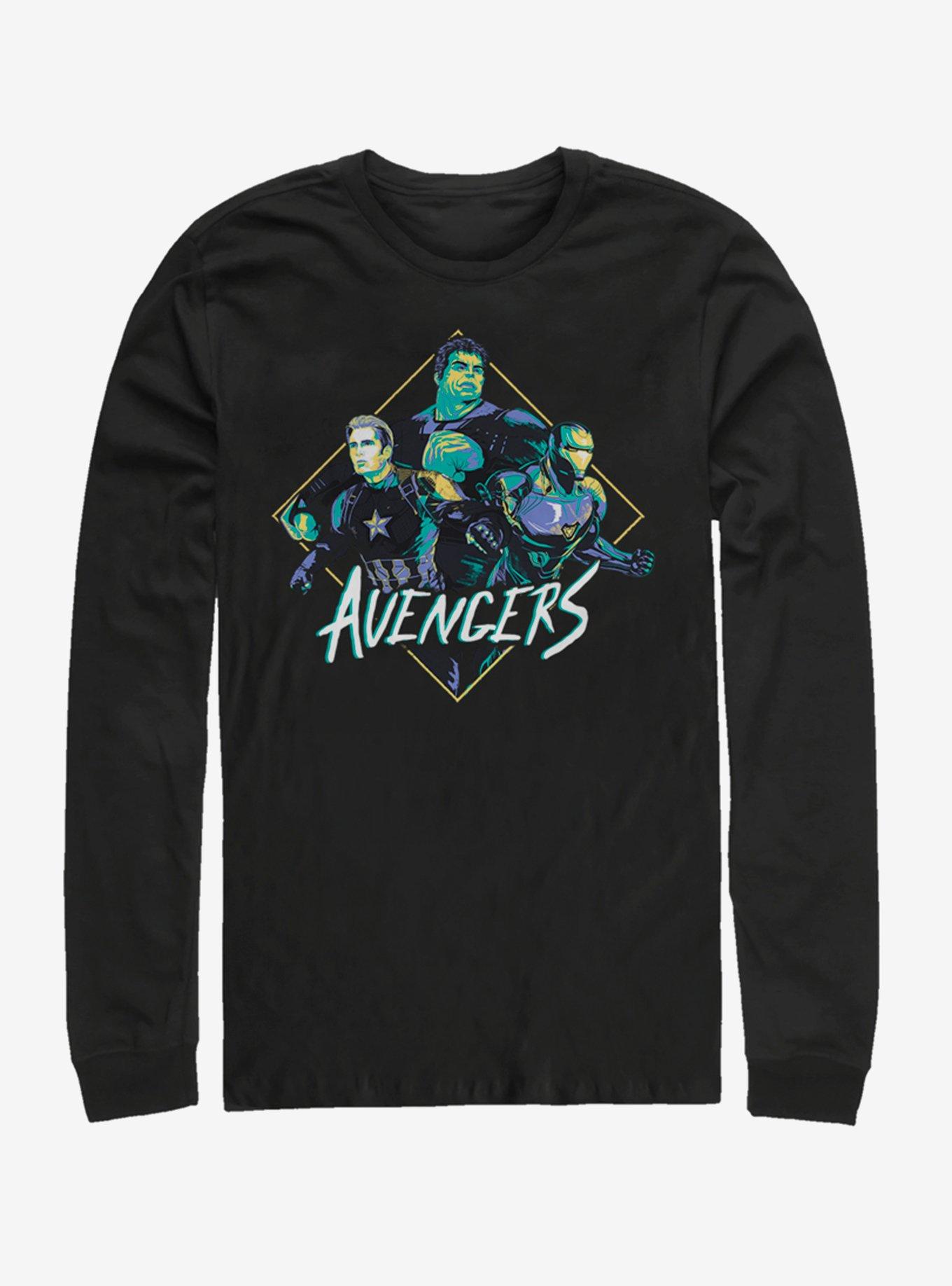 Marvel Avengers: Endgame Rad Trio Long-Sleeve T-Shirt, BLACK, hi-res