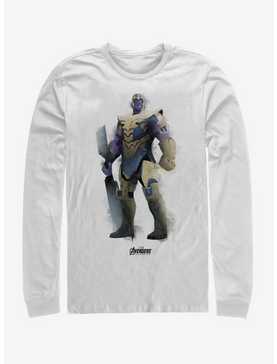 Marvel Avengers: Endgame Thanos Paint Long-Sleeve T-Shirt, WHITE, hi-res