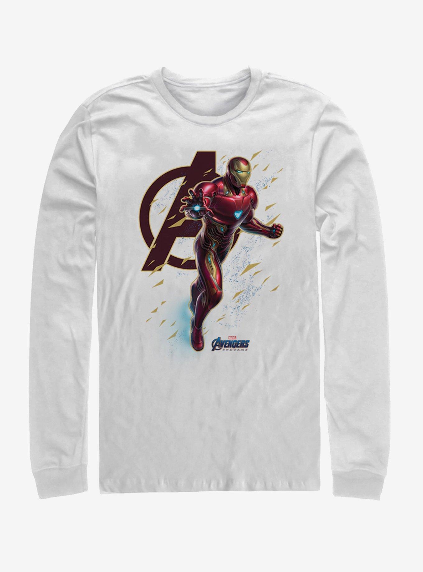 Marvel Avengers: Endgame Suit Flies Long-Sleeve T-Shirt, WHITE, hi-res