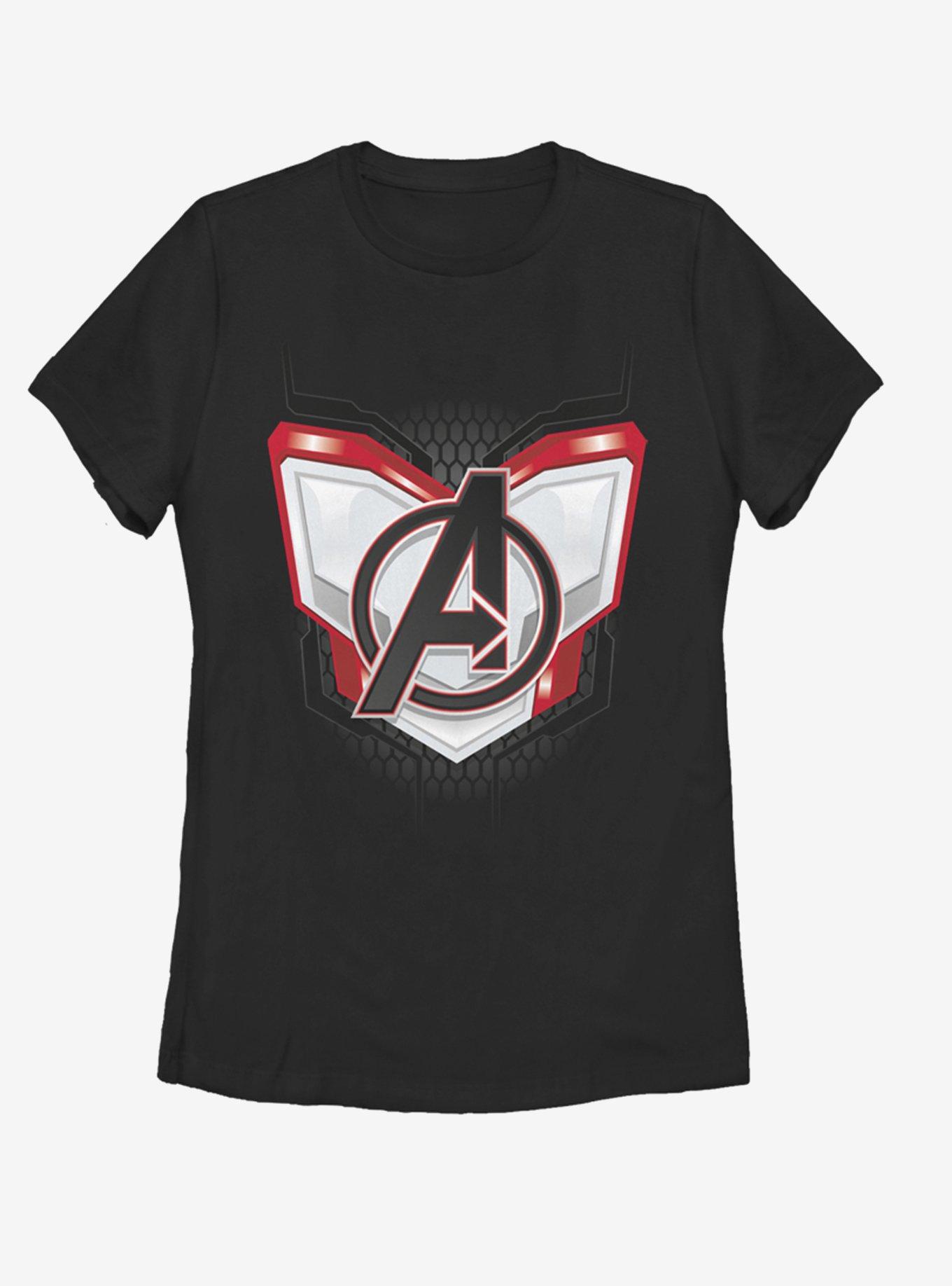 Marvel Avengers: Endgame Endgame Logo Armor Womens T-Shirt, BLACK, hi-res