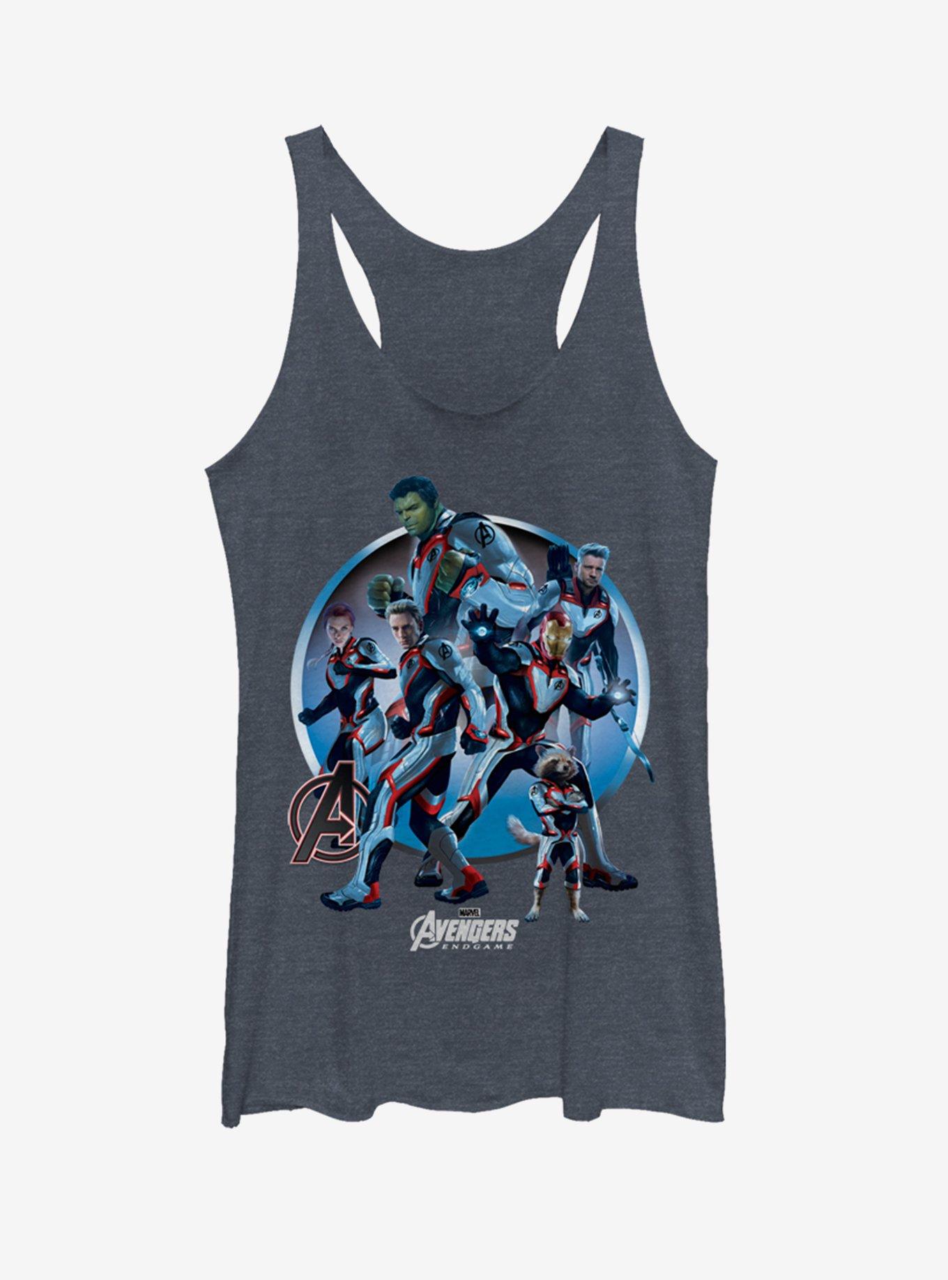 Marvel Avengers: Endgame Endgamers Unite Womens Tank Top, NAVY HTR, hi-res