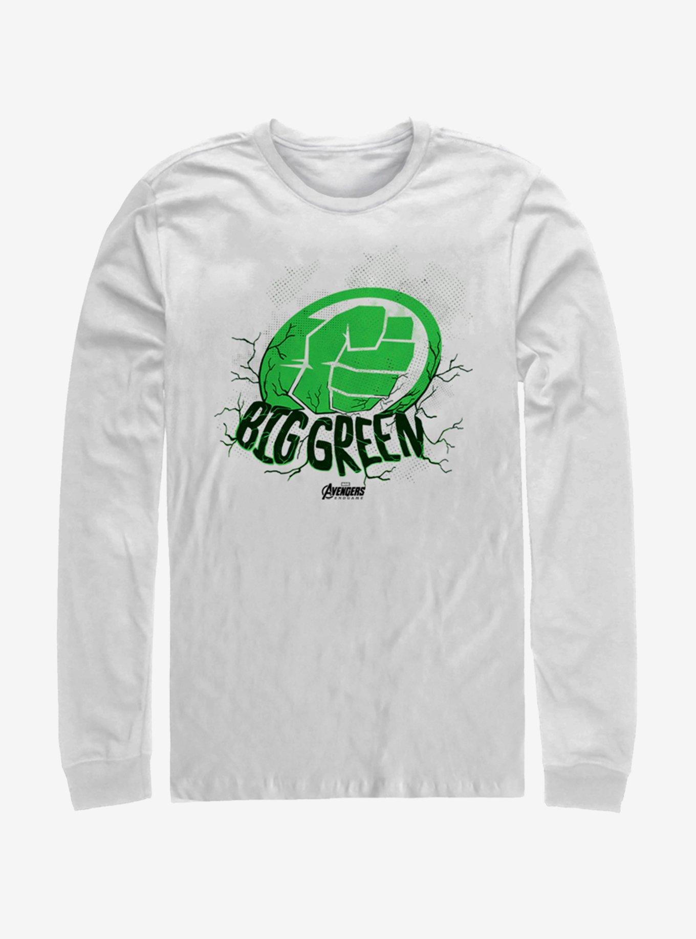 Marvel Avengers: Endgame Big Green White Long-Sleeve T-Shirt, , hi-res