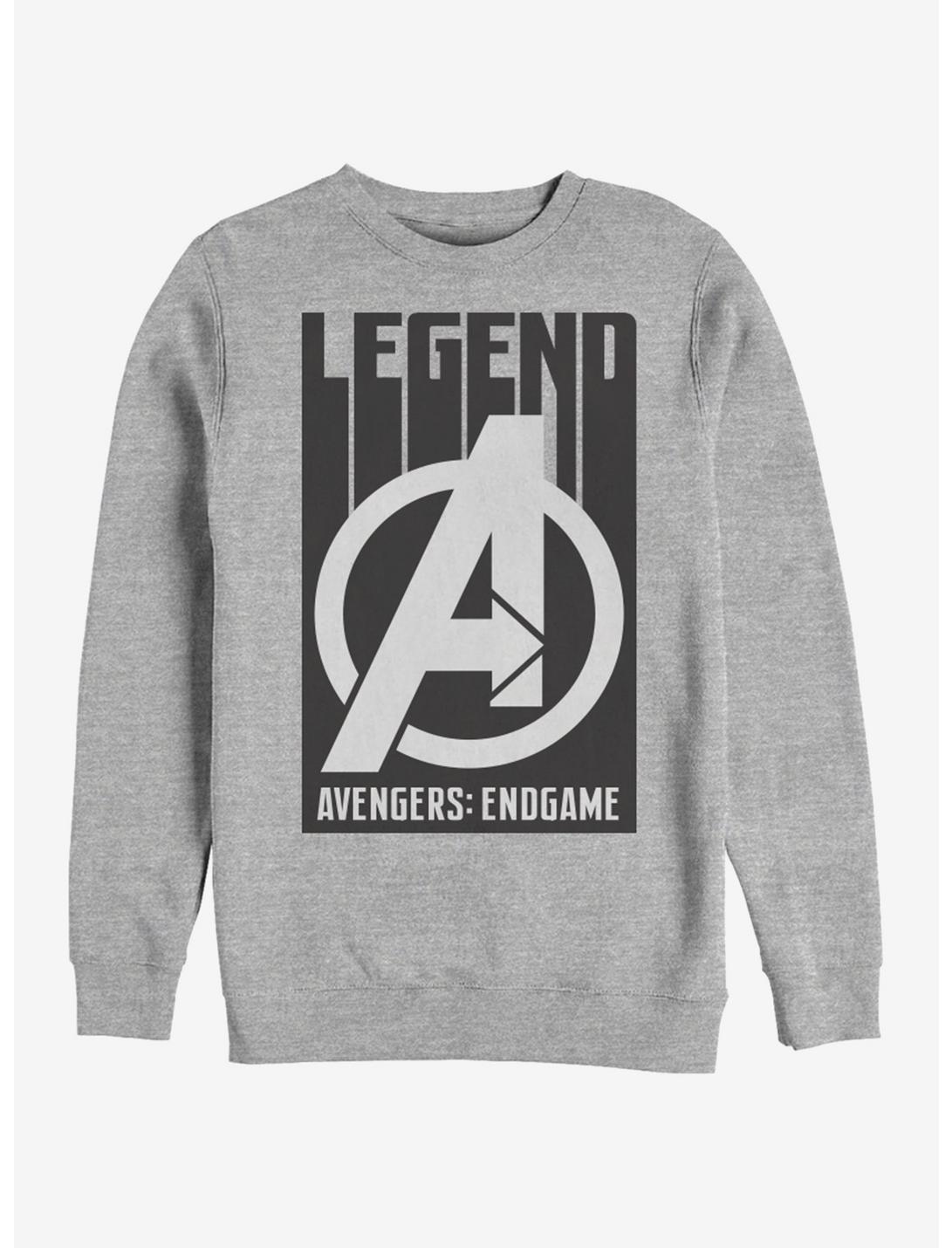 Marvel Avengers: Endgame Avengers Legend Heathered Sweatshirt, ATH HTR, hi-res