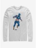 Marvel Avengers: Endgame Cap Paint Long-Sleeve T-Shirt, WHITE, hi-res