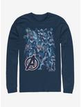 Marvel Avengers: Endgame Suit Group Long-Sleeve T-Shirt, NAVY, hi-res