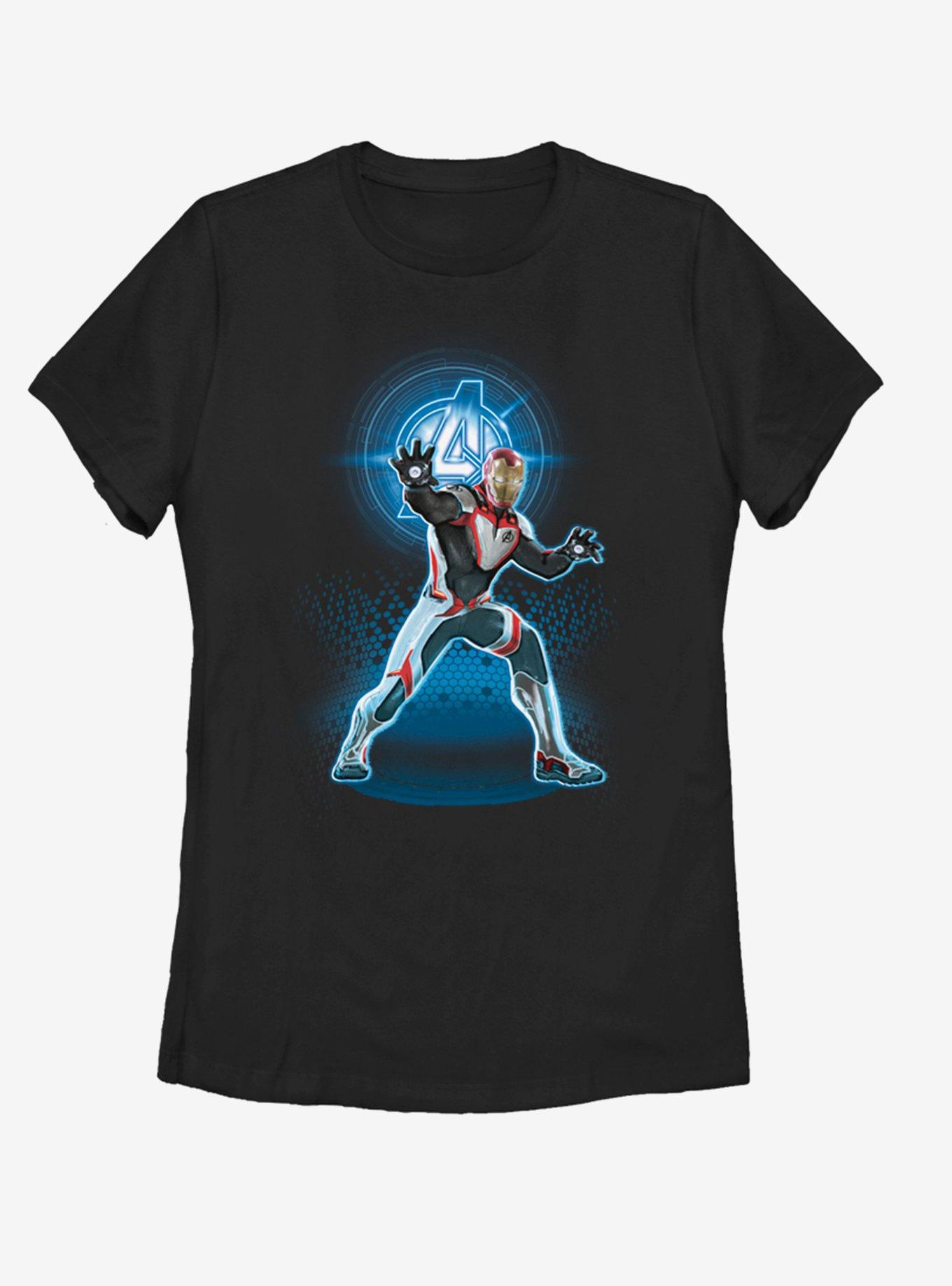 Marvel Avengers: Endgame Avenger Iron Man Womens T-Shirt BLACK
