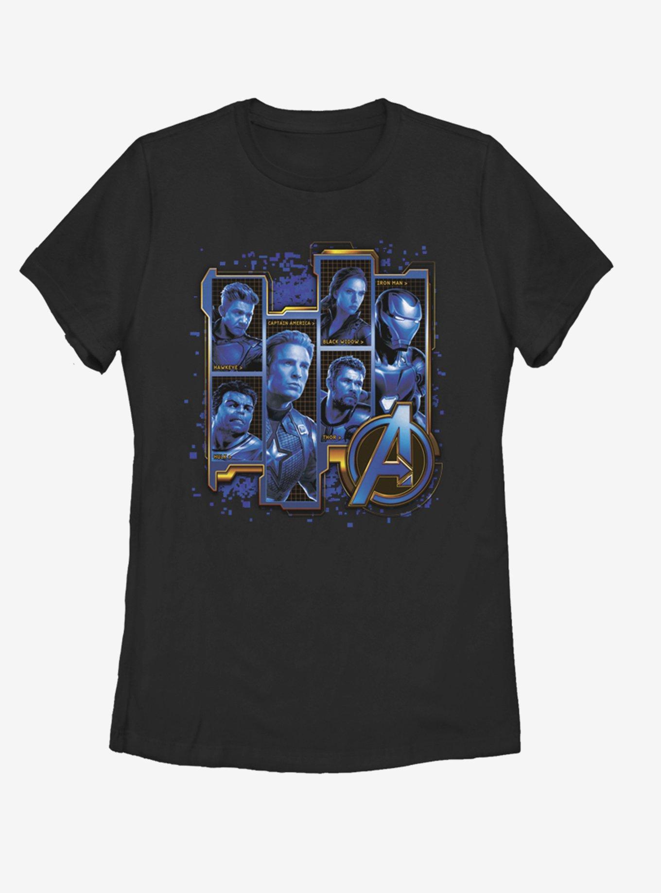 Marvel Avengers: Endgame Blue Box Assemble Womens T-Shirt, , hi-res