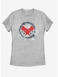 Marvel Avengers: Endgame War Machine Spray Logo Womens T-Shirt, ATH HTR, hi-res
