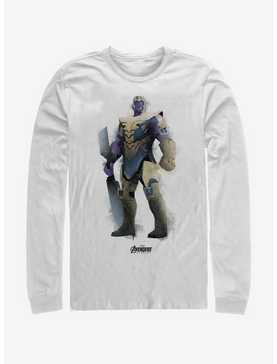 Marvel Avengers: Endgame Thanos Paint White Long-Sleeve T-Shirt, , hi-res
