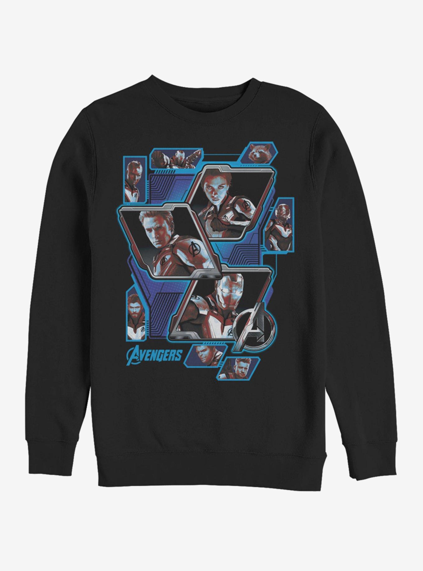 Marvel Avengers: Endgame Avengers Panel Shot Sweatshirt, BLACK, hi-res