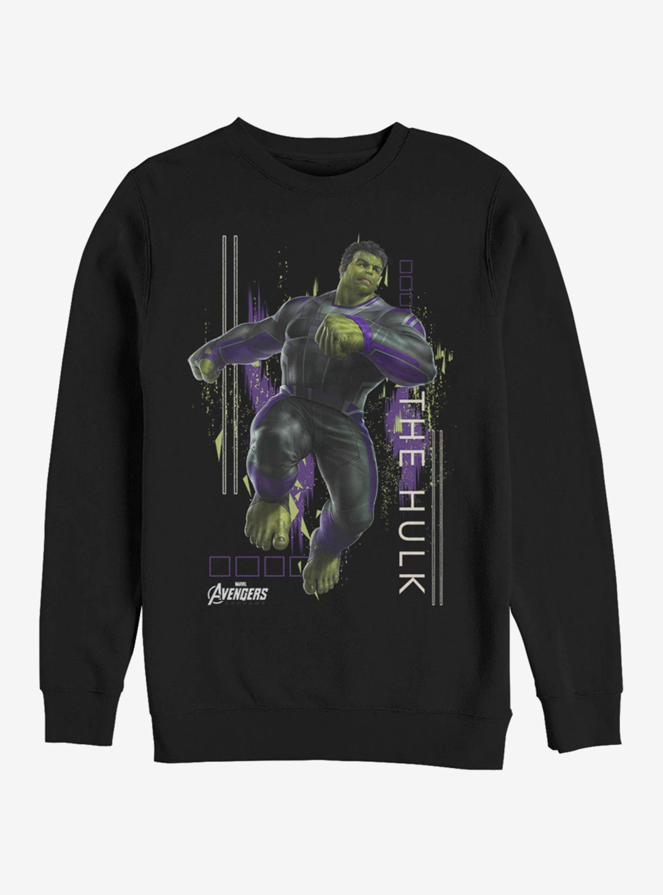 Marvel Avengers: Endgame Hulk Motion Sweatshirt, BLACK, hi-res