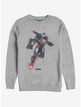 Marvel Avengers: Endgame War Machine Paint Heathered Sweatshirt, ATH HTR, hi-res