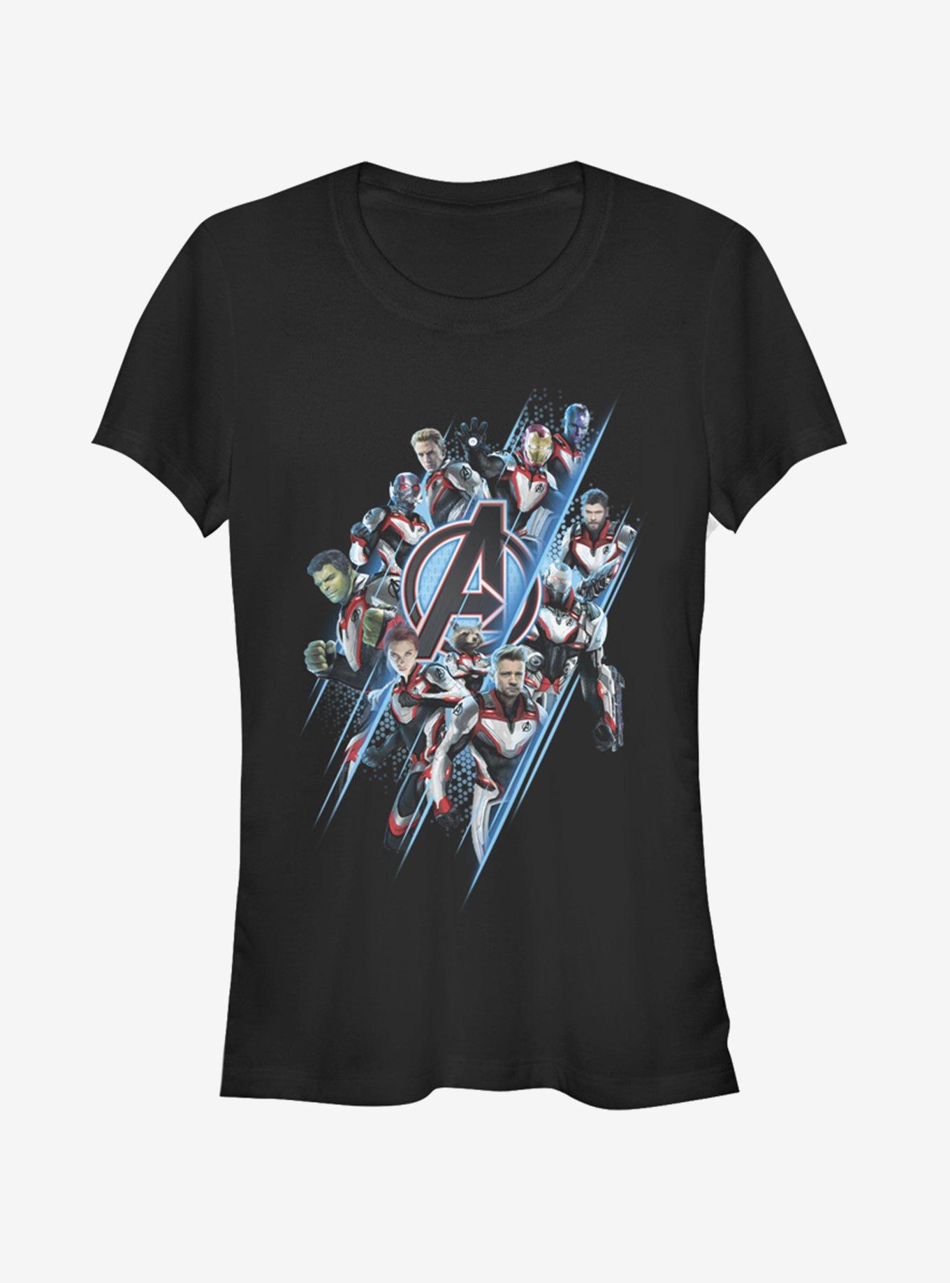 Marvel Avengers: Endgame Avengers Suit Up Girls T-Shirt, BLACK, hi-res