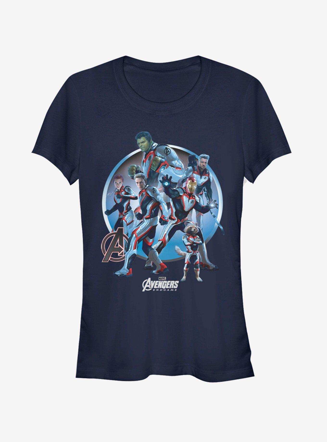 Marvel Avengers: Endgame Unite Girls Navy Blue T-Shirt, NAVY, hi-res