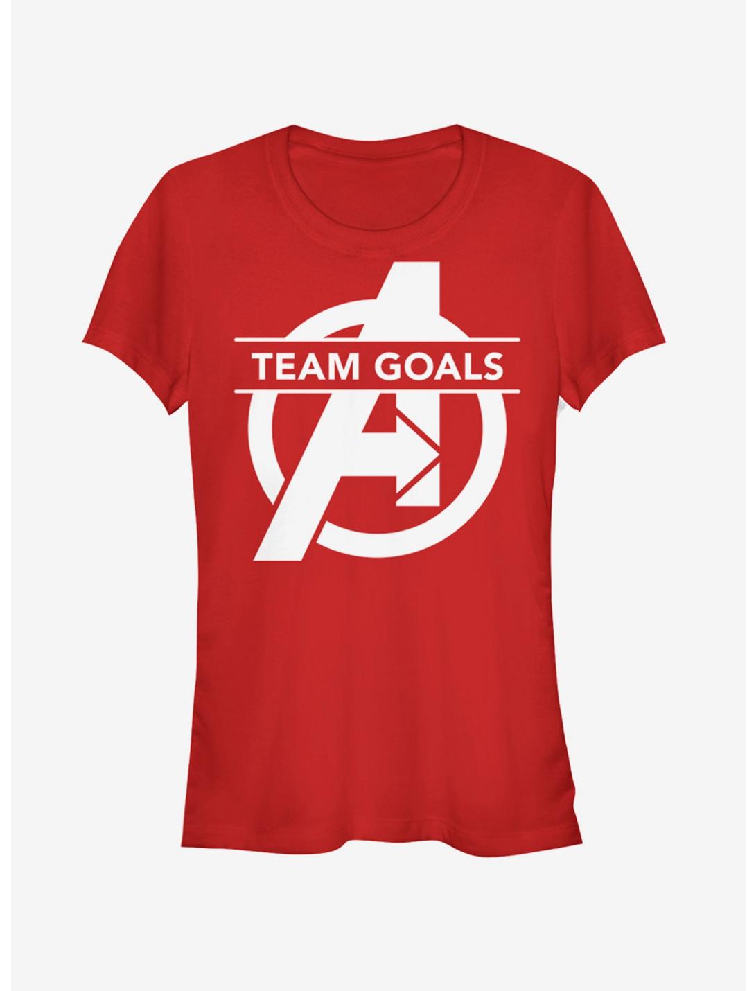 Marvel Avengers: Endgame Team Goals Girls Red T-Shirt, RED, hi-res