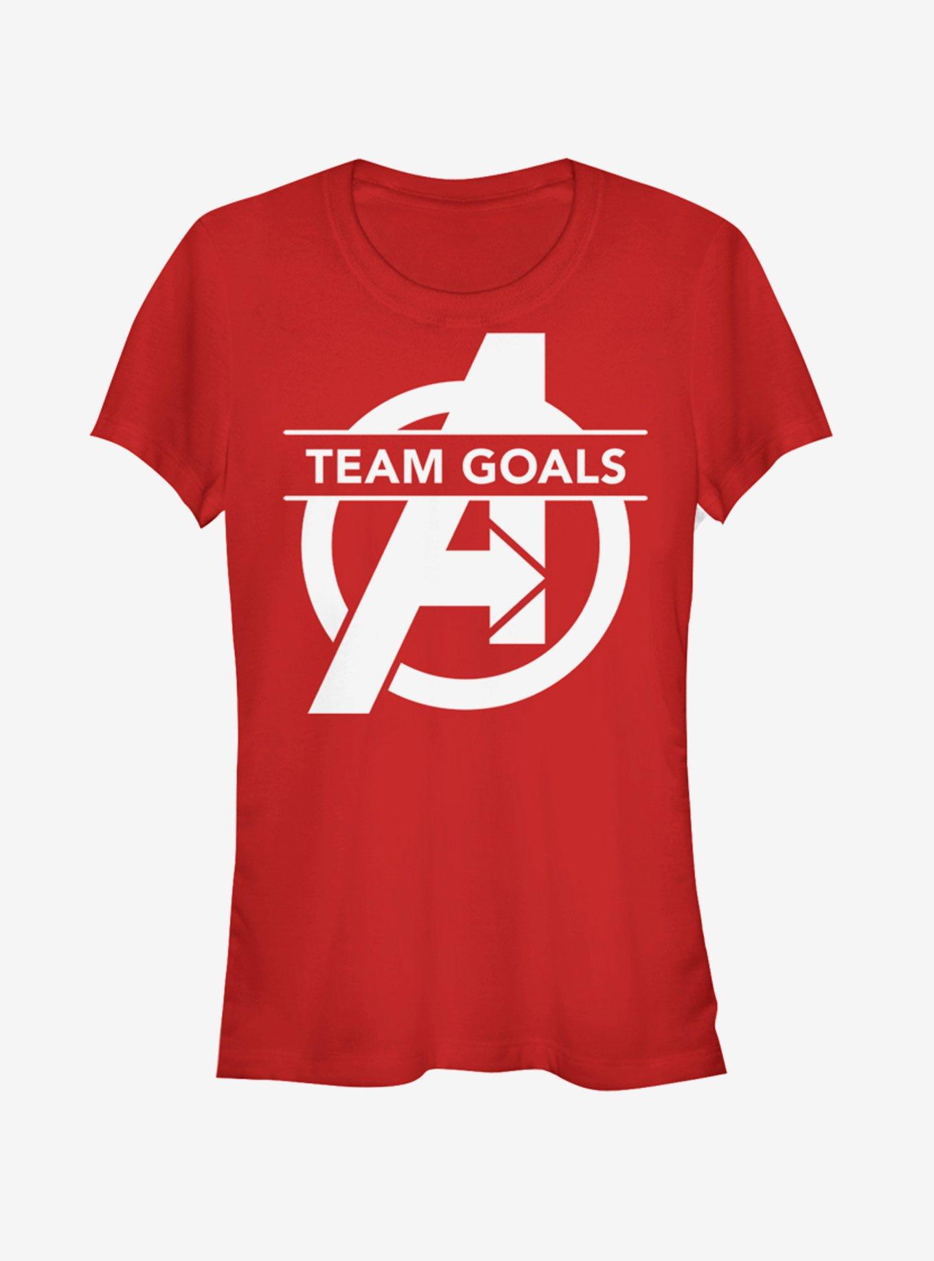 Marvel Avengers: Endgame Team Goals Girls Red T-Shirt, RED, hi-res