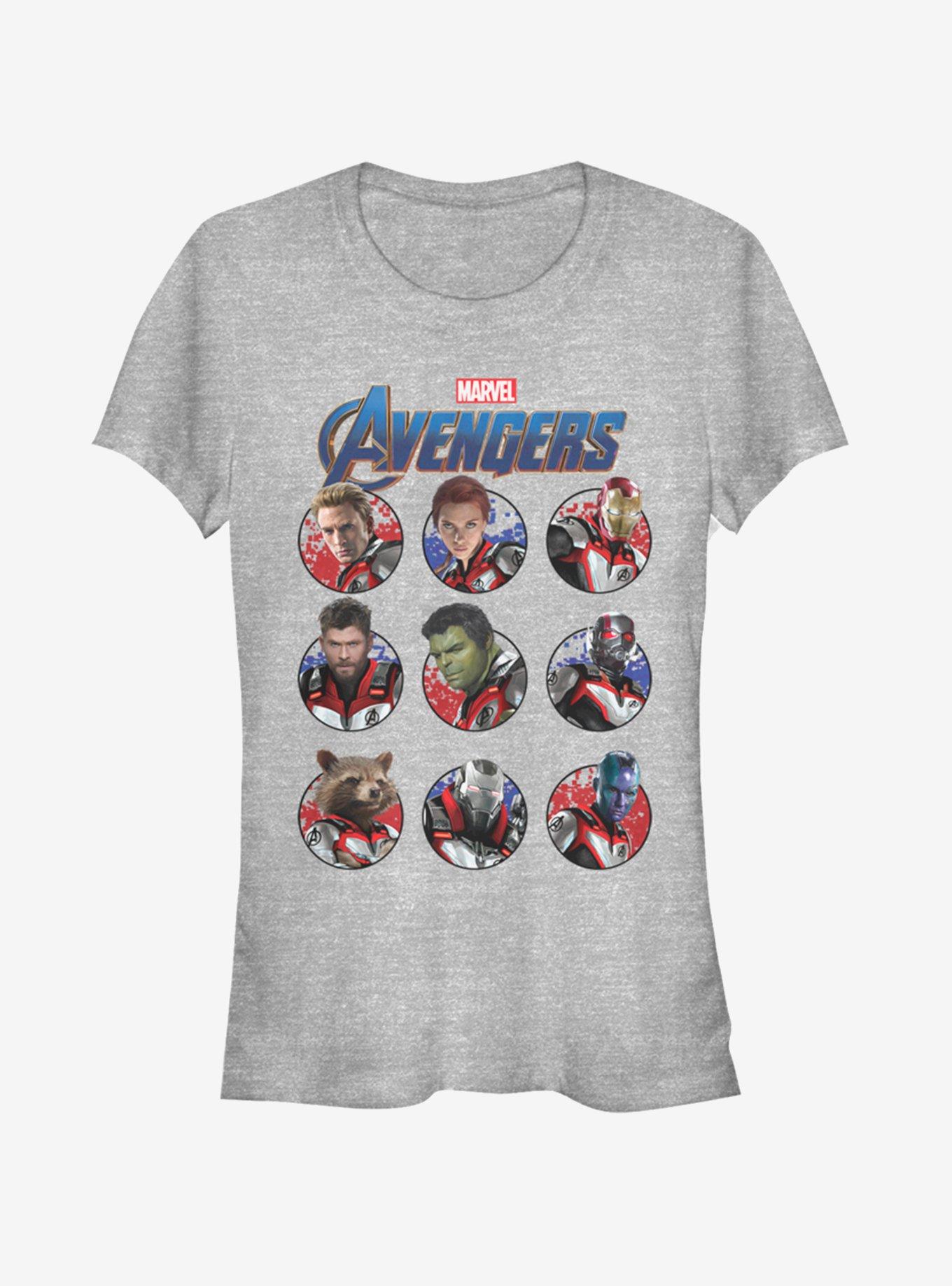 Marvel Avengers: Endgame Heroic Group Girls Heathered T-Shirt, , hi-res