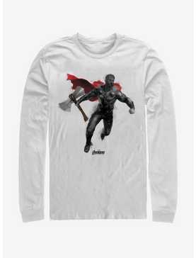 Marvel Avengers: Endgame Thor Paint White Long-Sleeve T-Shirt, , hi-res