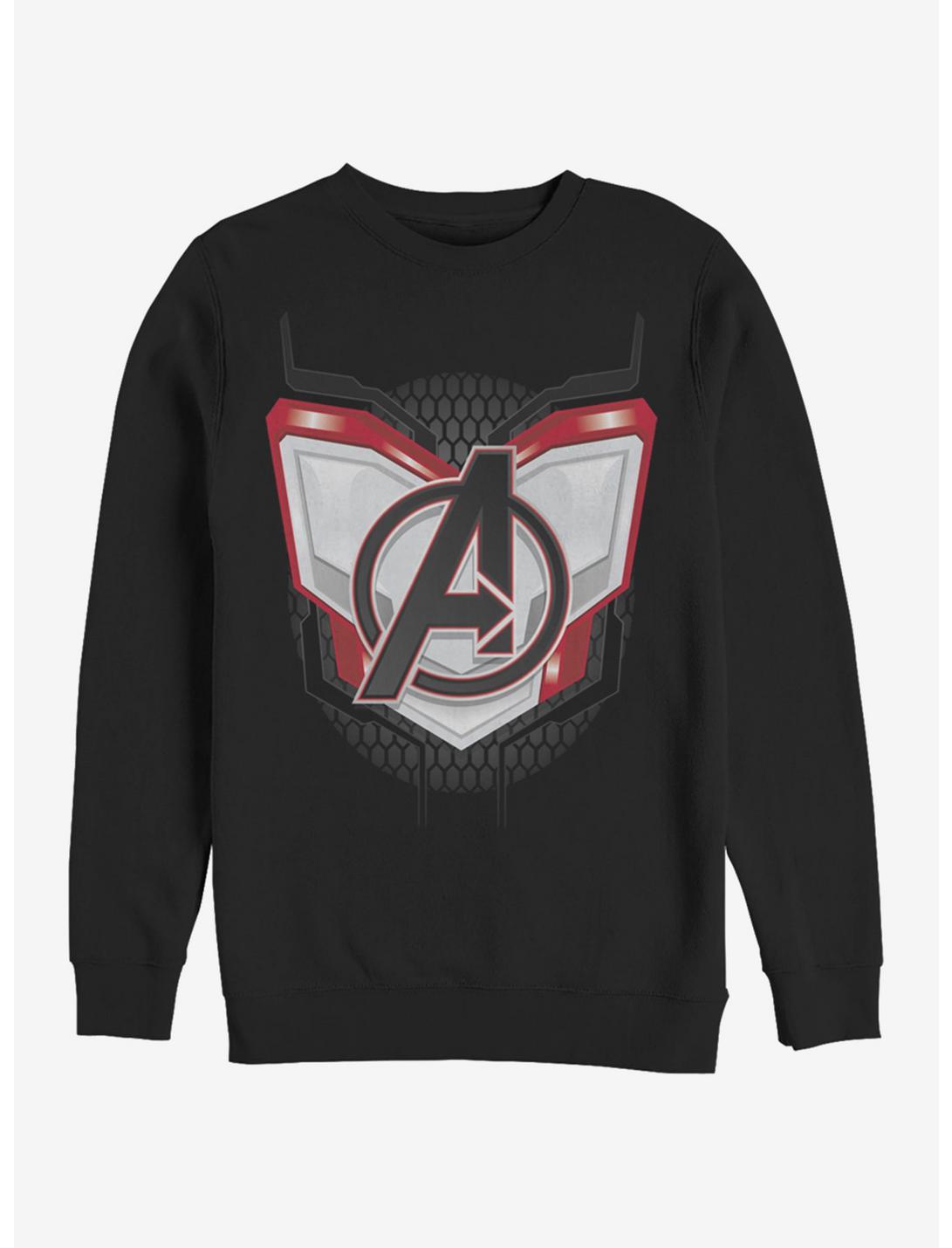 Marvel Avengers: Endgame Logo Armor Sweatshirt, BLACK, hi-res