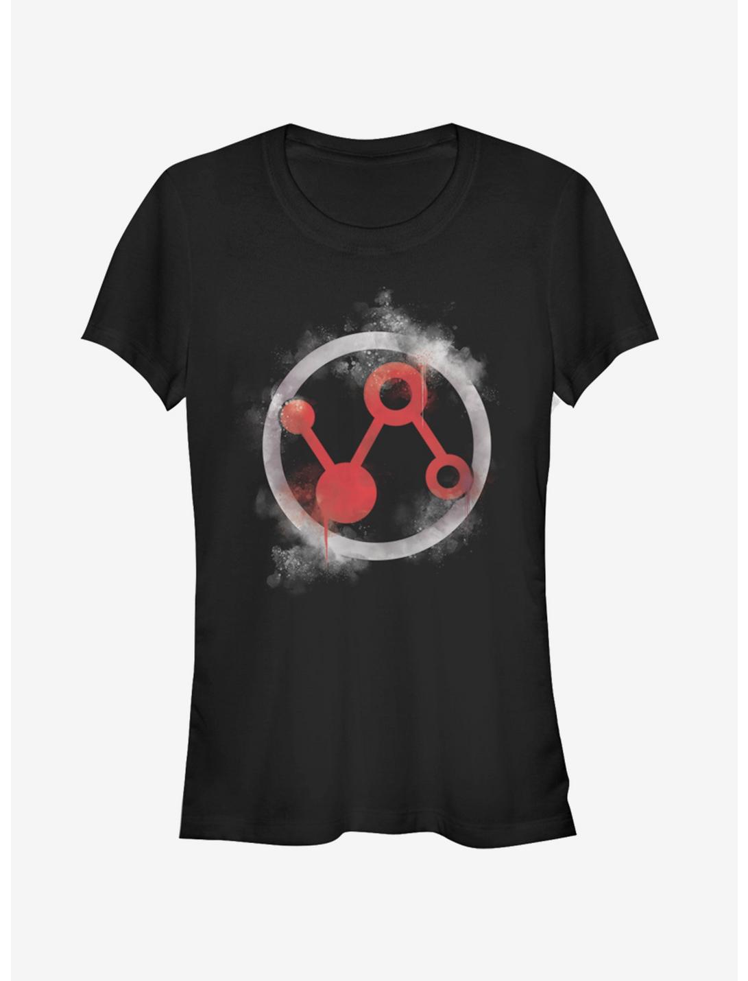 Marvel Avengers: Endgame Ant-Man Spray Logo Girls T-Shirt, BLACK, hi-res