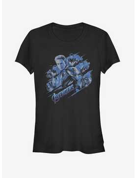 Marvel Avengers: Endgame Captain America Blue Shot Girls T-Shirt, , hi-res