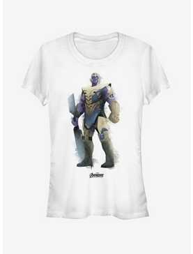 Marvel Avengers: Endgame Thanos Paint Girls White T-Shirt, , hi-res