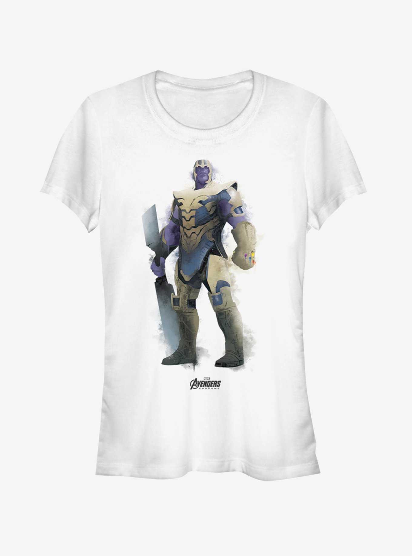 Marvel Avengers: Endgame Thanos Paint Girls White T-Shirt, , hi-res