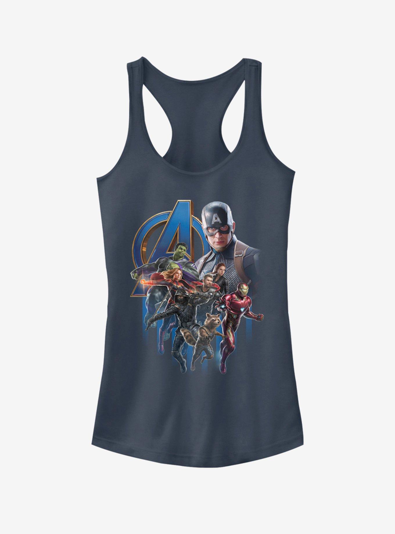 Marvel Avengers: Endgame Avengers Group Poster Girls Indigo Tank Top