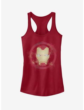 Marvel Avengers: Endgame Iron Man Spray Logo Girls Scarlet Red Tank Top, , hi-res