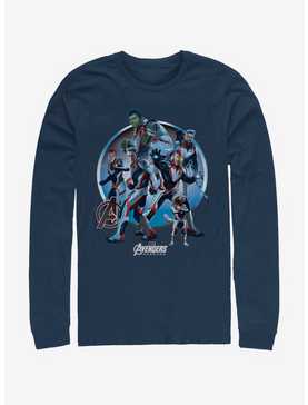Marvel Avengers: Endgame Unite Navy Blue Long-Sleeve T-Shirt, , hi-res