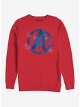 Marvel Avengers: Endgame Avengers Spray Logo Red Sweatshirt, RED, hi-res