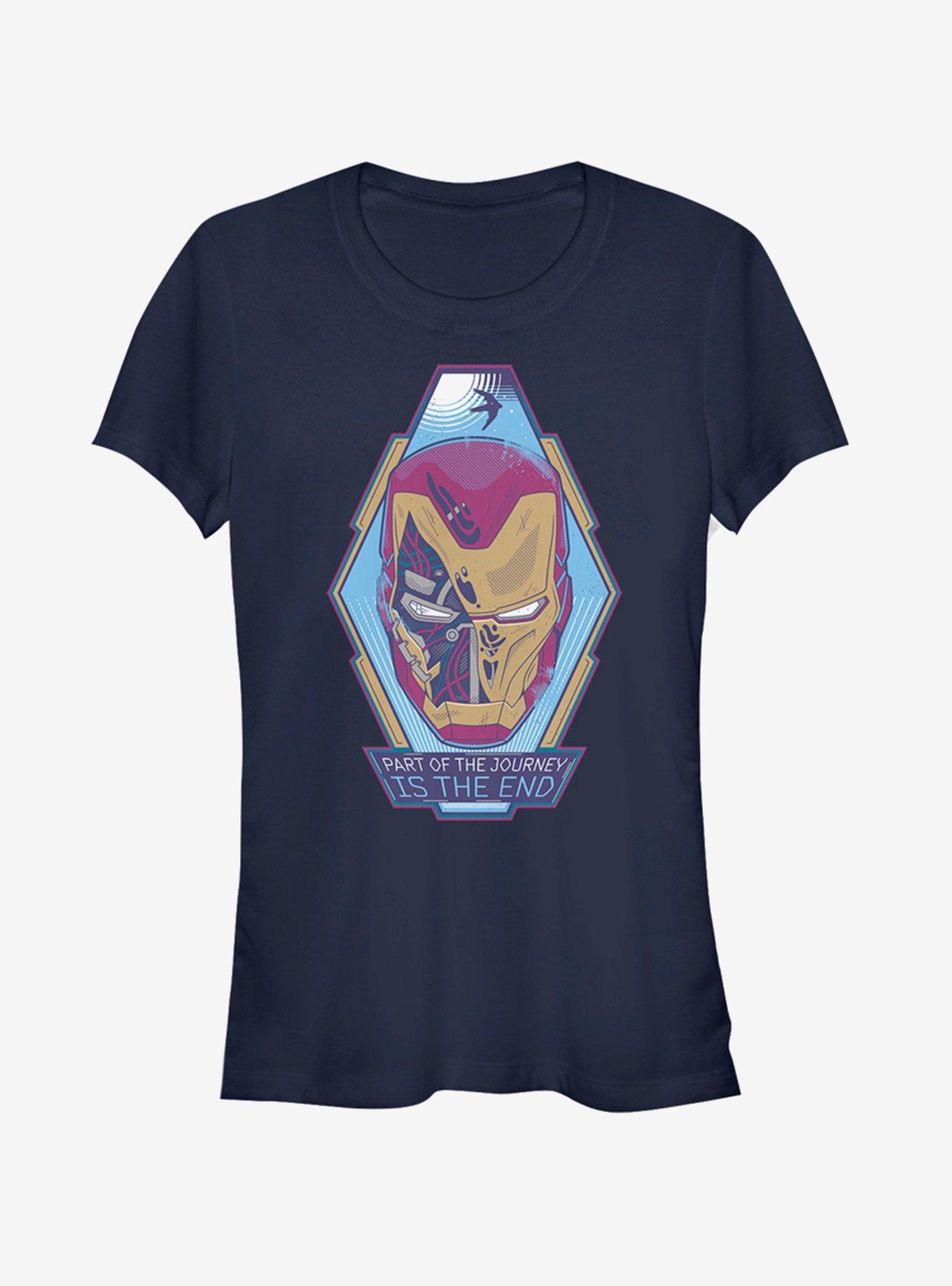 Marvel Avengers: Endgame The End Girls Navy Blue T-Shirt, NAVY, hi-res