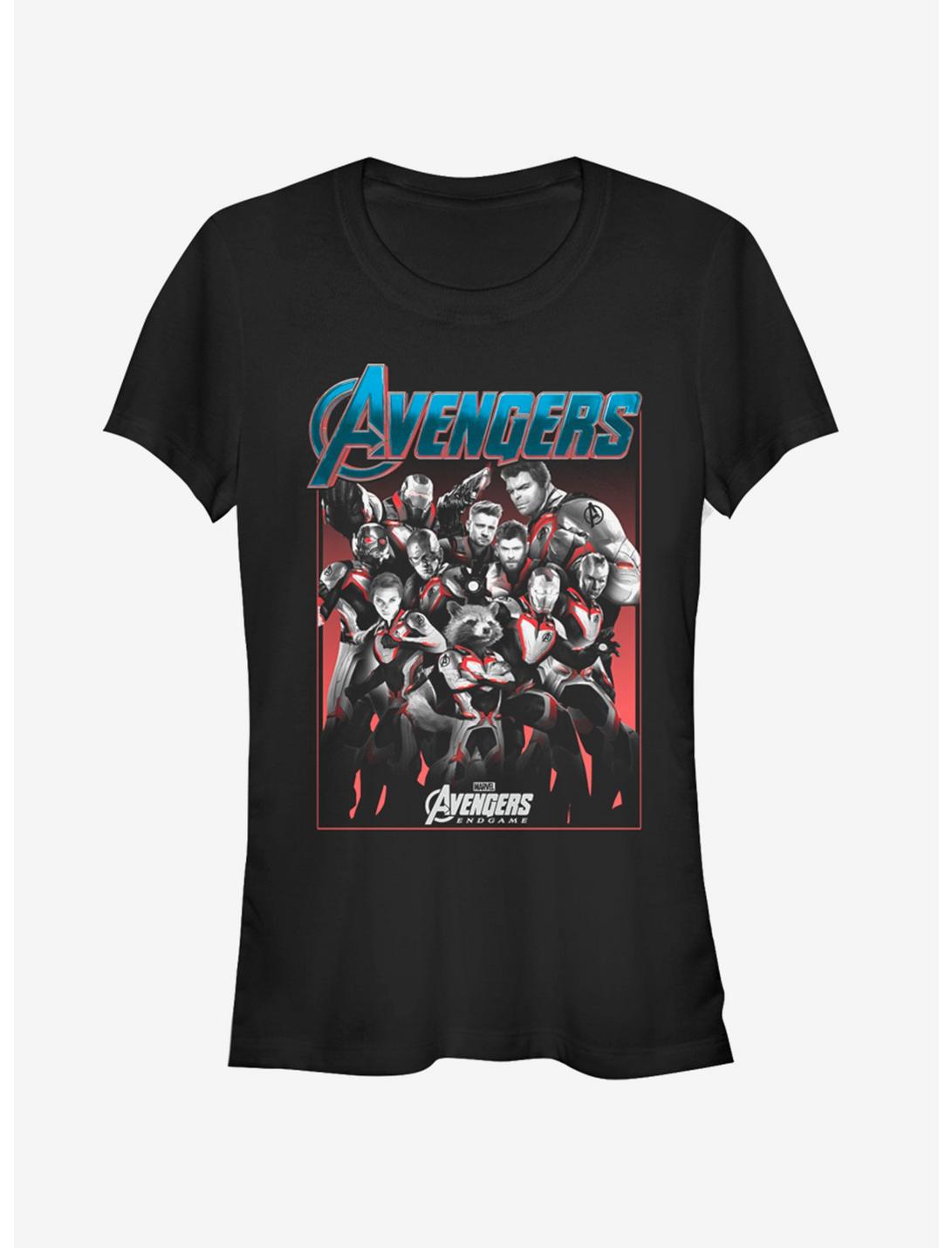 Marvel Avengers: Endgame Group Shot Girls T-Shirt, BLACK, hi-res