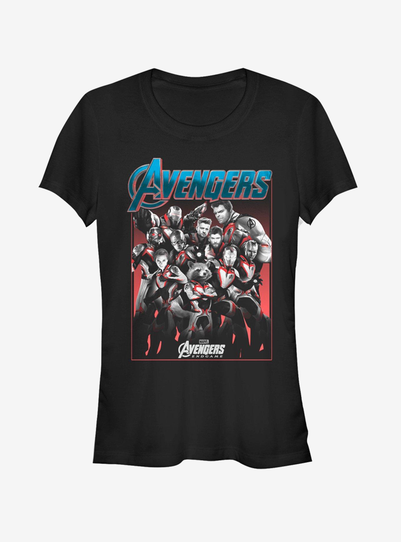Marvel Avengers: Endgame Group Shot Girls T-Shirt, BLACK, hi-res