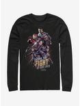 Marvel Avengers: Endgame Life Fight Long-Sleeve T-Shirt, BLACK, hi-res