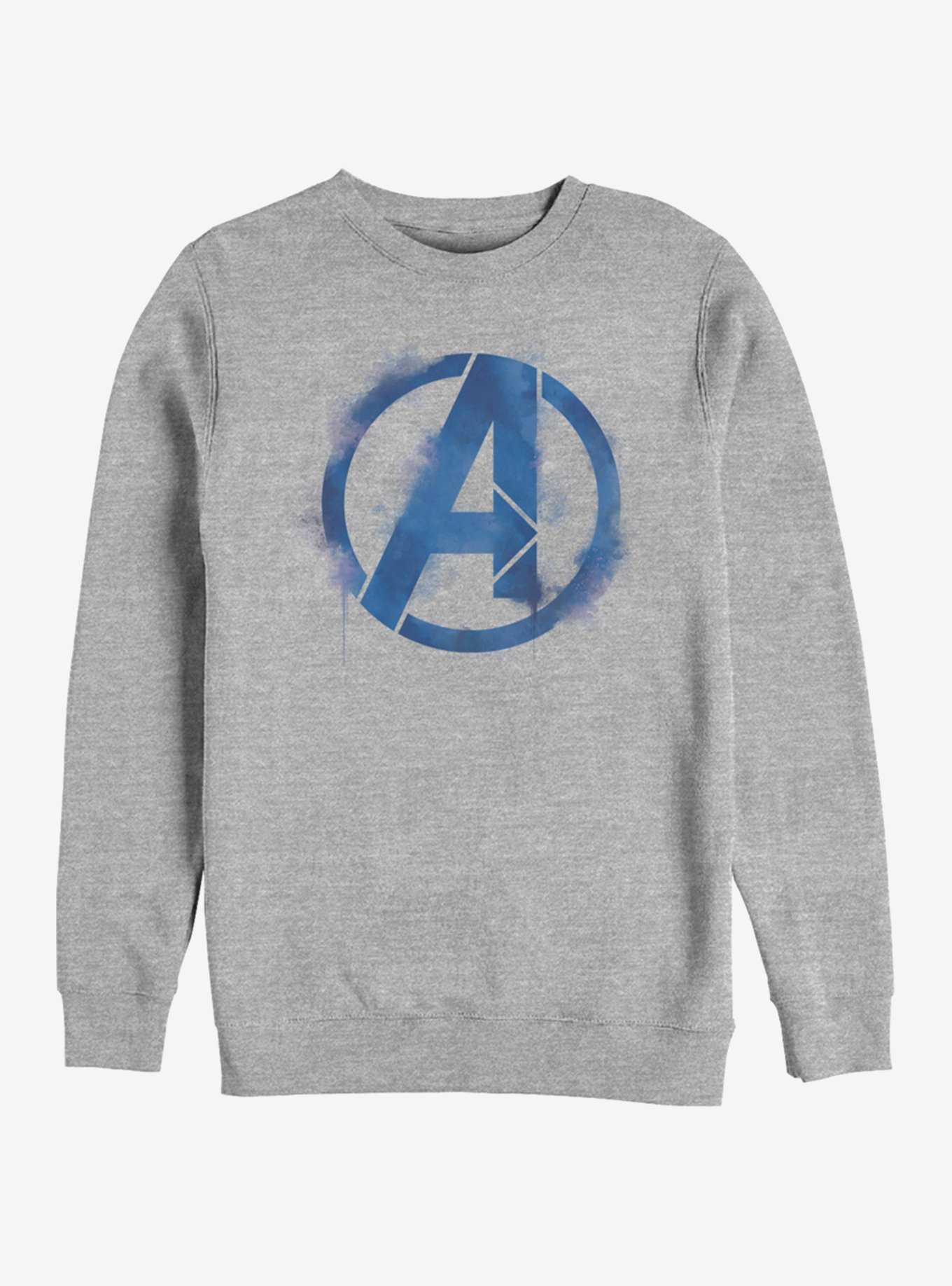 Marvel Avengers: Endgame Avengers Spray Logo Heathered Sweatshirt, , hi-res