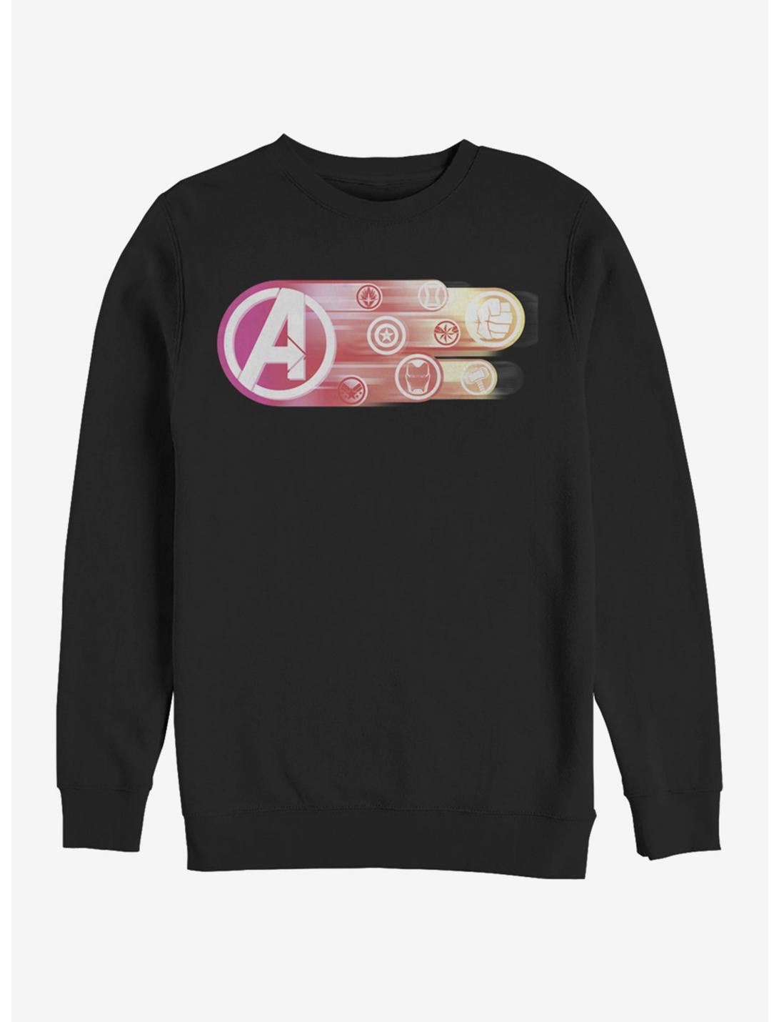 Marvel Avengers: Endgame Icons Group Sweatshirt, BLACK, hi-res