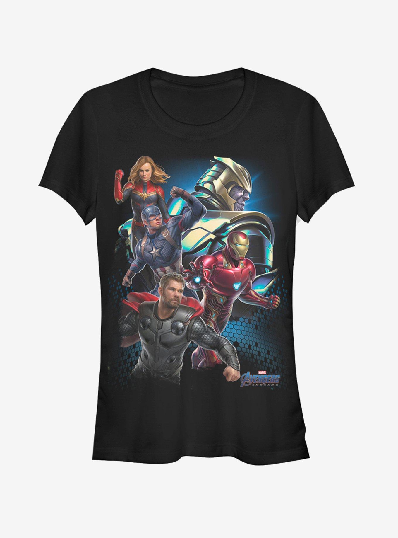 Marvel Avengers: Endgame Thanos Enemies Girls T-Shirt, BLACK, hi-res