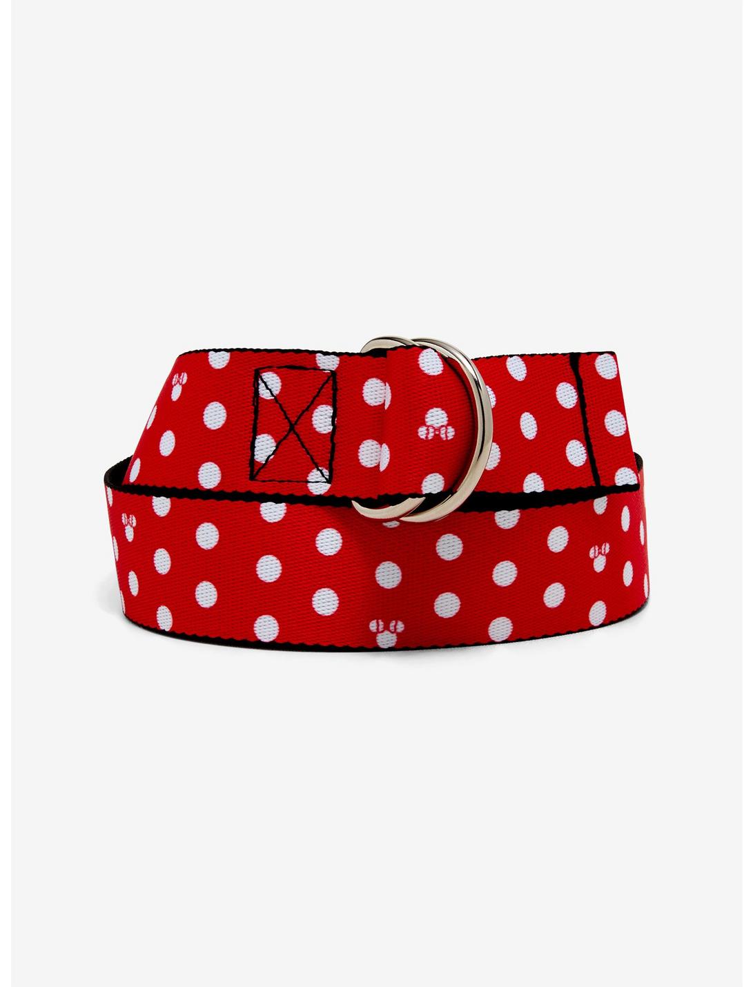 Disney Minnie Mouse Polka Dot D-Ring Belt, , hi-res