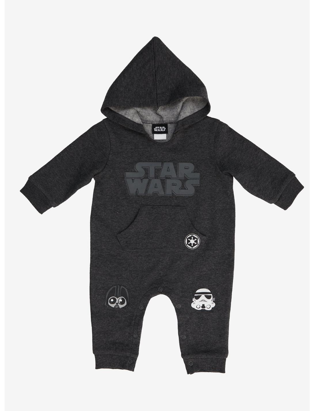 Star Wars Darth Vader Stormtrooper Infant Bodysuit - BoxLunch Exclusive, GREY, hi-res