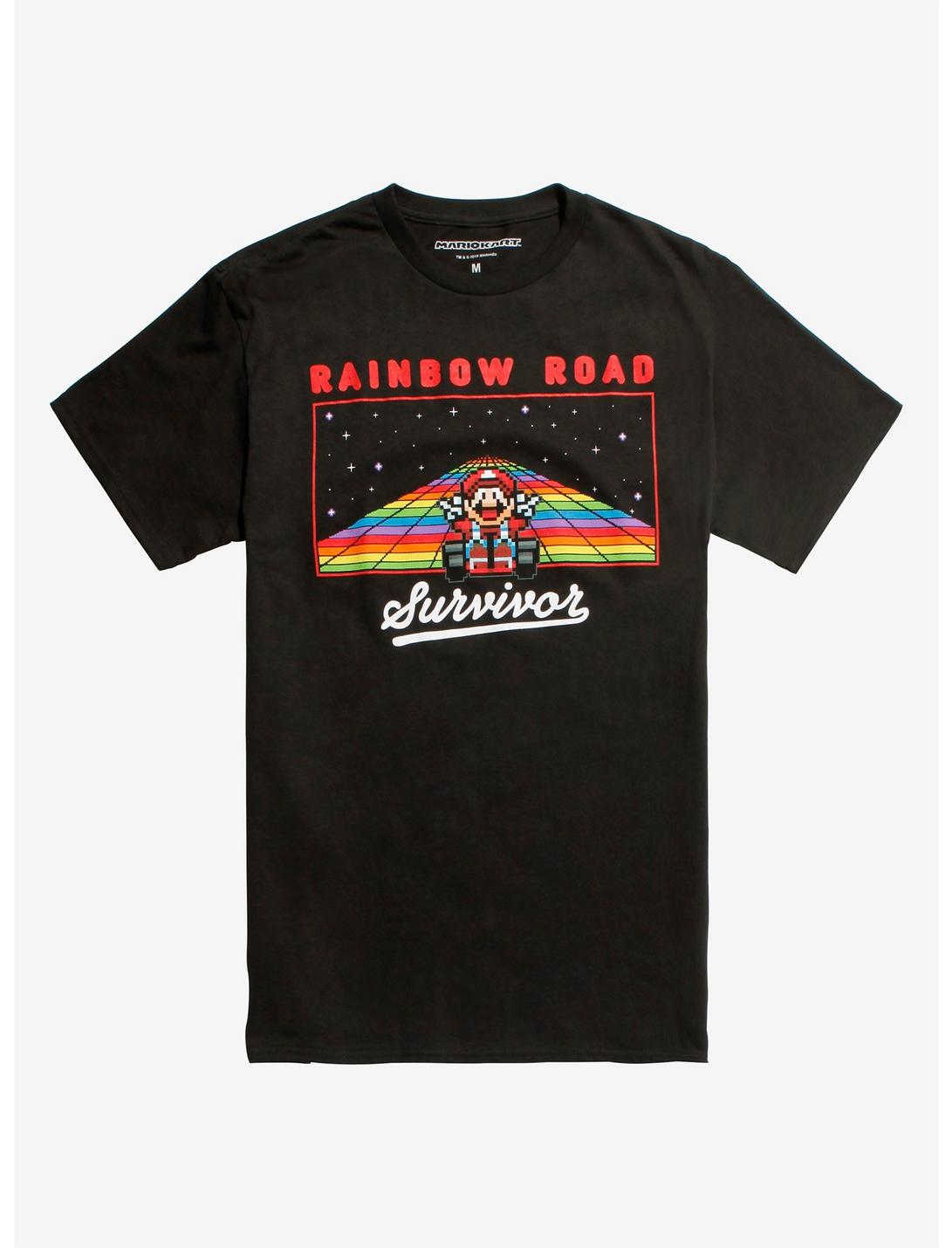 Mario Kart Rainbow Road Survivor T-Shirt, MULTI, hi-res