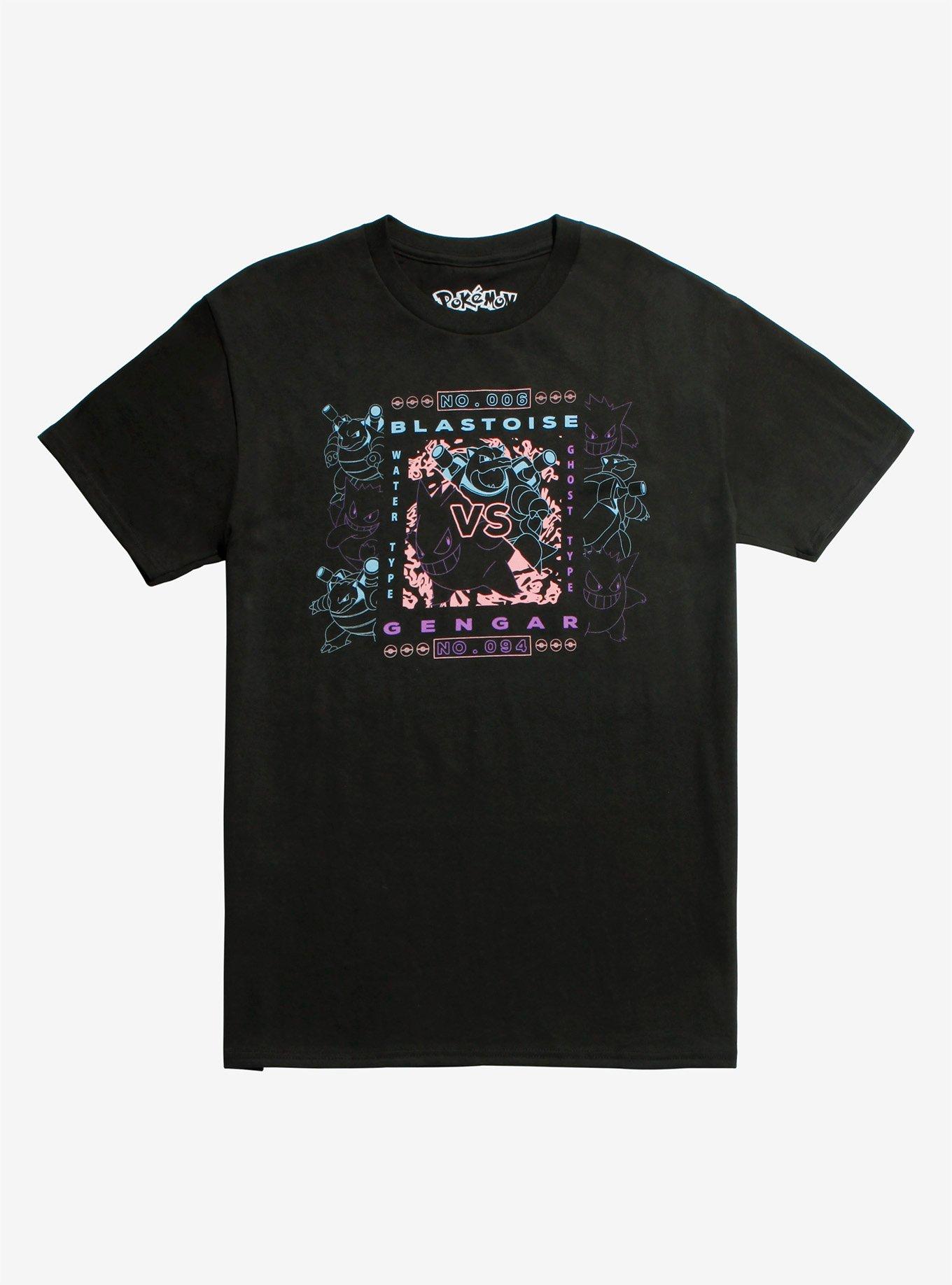 Pokemon Blastoise Vs. Gengar T-Shirt | Hot Topic