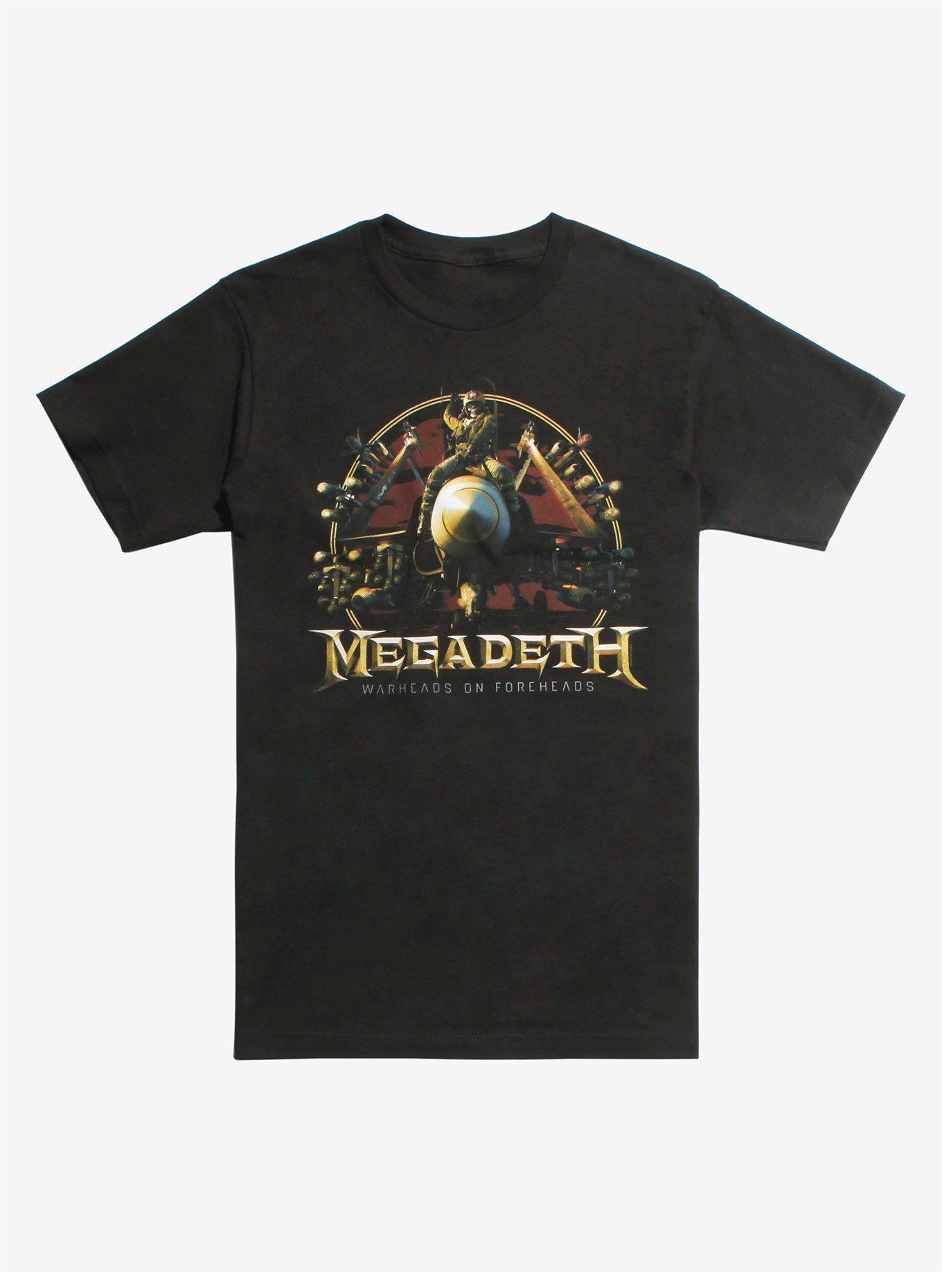 Megadeth Warheads On Foreheads T-Shirt, BLACK, hi-res