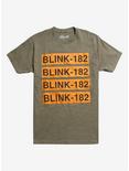 Blink-182 Orange Block T-Shirt, OLIVE, hi-res