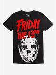 Friday The 13th Red Logo T-Shirt, RED, hi-res
