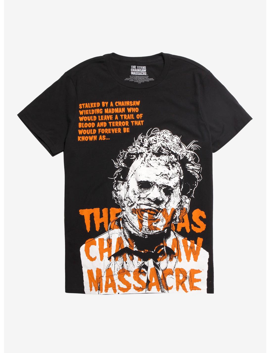 The Texas Chainsaw Massacre Leatherface T-Shirt, ORANGE, hi-res