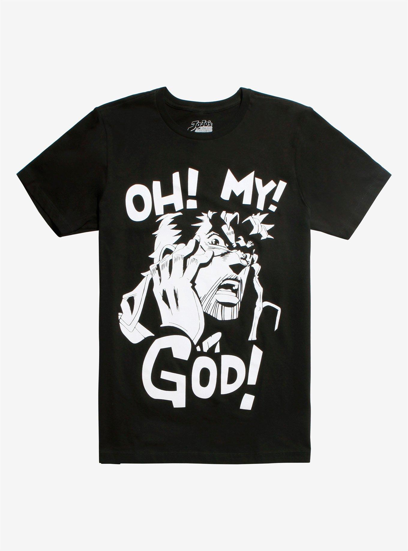 JoJo's Bizarre Adventure Joseph Joestar Oh My God T-Shirt, WHITE, hi-res