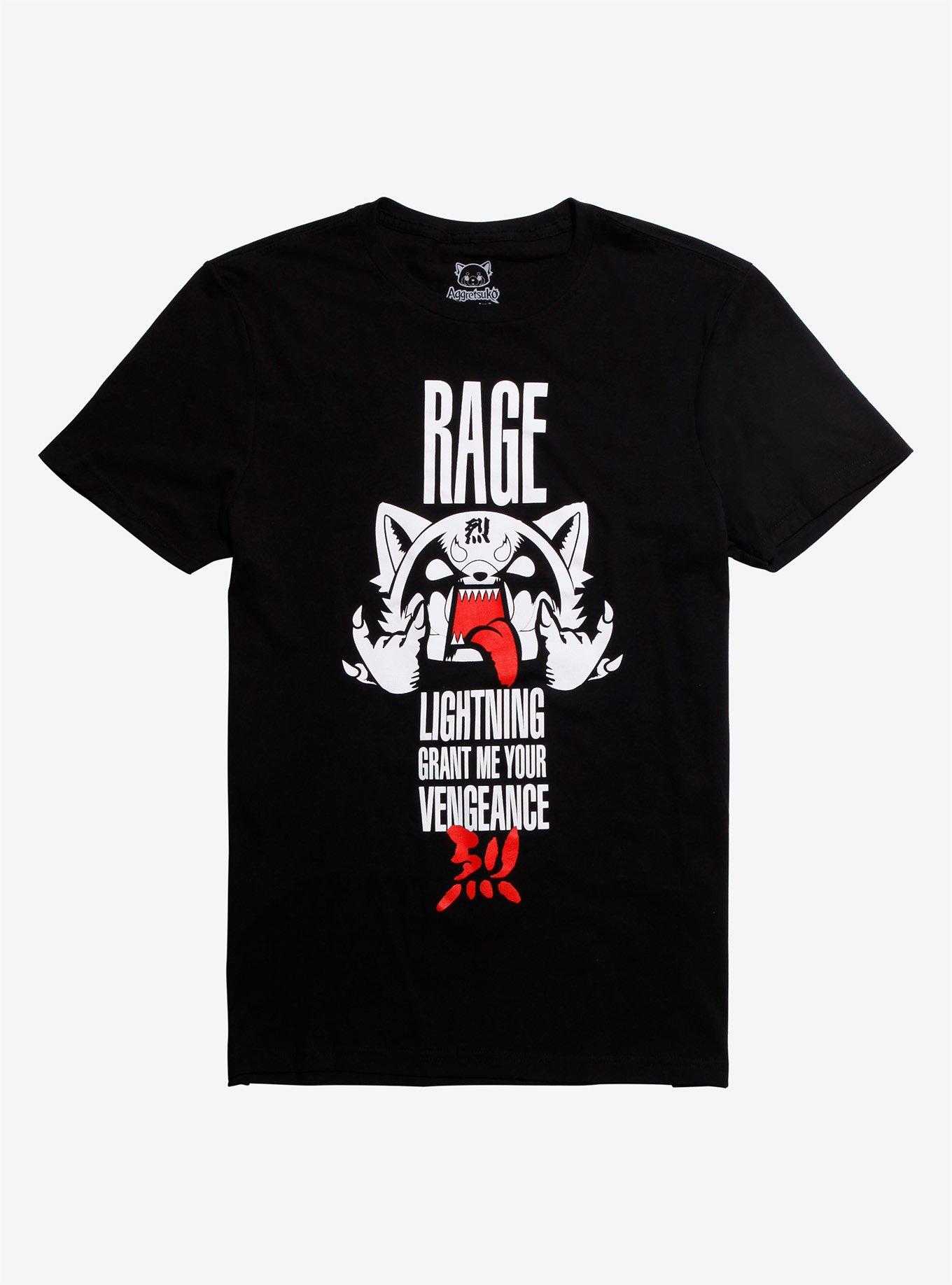 Aggretsuko Lightning Vengeance T-Shirt, WHITE, hi-res